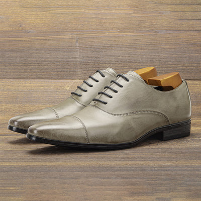 Zapatos Oxford Puntiagudos de Cuero Premium - Estilo Clásico Británico para Hombre - Image 9