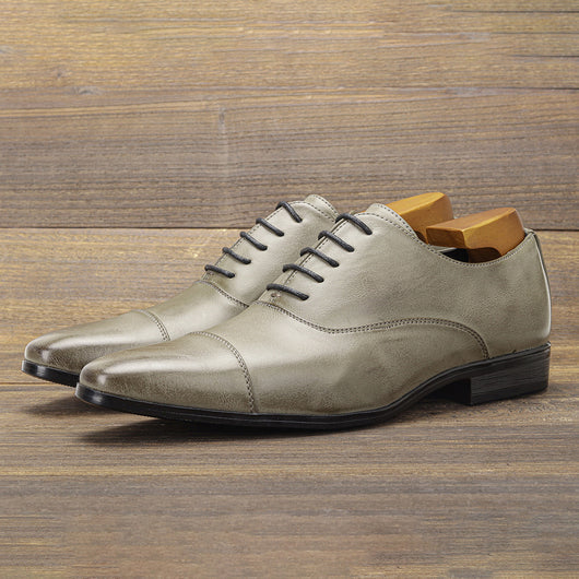 Zapatos Oxford Puntiagudos de Cuero Premium - Estilo Clásico Británico para Hombre - Image 9