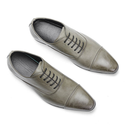 Zapatos Oxford Puntiagudos de Cuero Premium - Estilo Clásico Británico para Hombre - Image 13