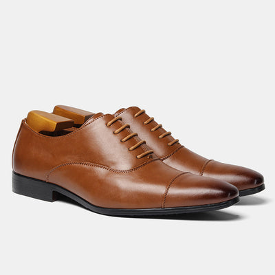 Zapatos Oxford Puntiagudos de Cuero Premium - Estilo Clásico Británico para Hombre - Image 14