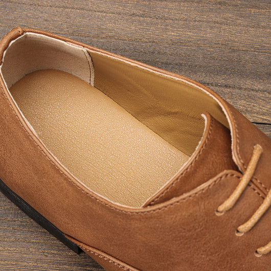 Zapatos Oxford Puntiagudos de Cuero Premium - Estilo Clásico Británico para Hombre - Image 17