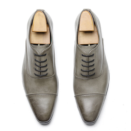 Zapatos Oxford Puntiagudos de Cuero Premium - Estilo Clásico Británico para Hombre - Image 19