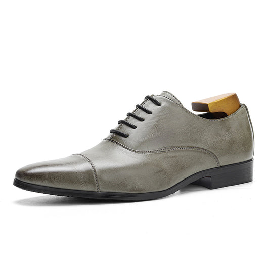 Zapatos Oxford Puntiagudos de Cuero Premium - Estilo Clásico Británico para Hombre - Image 33