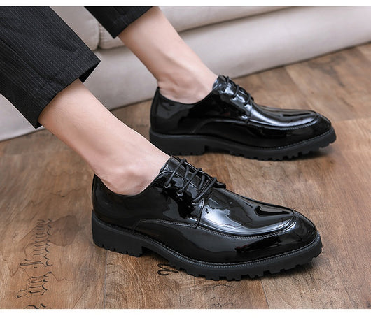 Zapatos de Cuero Business Casual British Spring para Hombre - Image 18