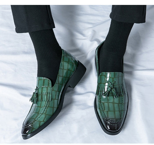 Zapatos de Cuero Estilo Británico con Punta Aguda - Cómodos y Elegantes - Image 14