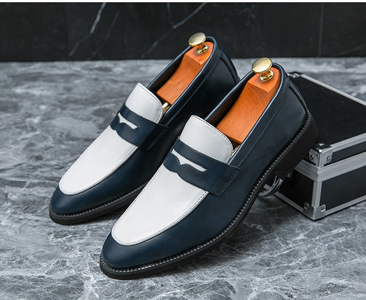 Zapatos Casual de Cuero Estilo Británico-Coreano sin Cordones - Image 8