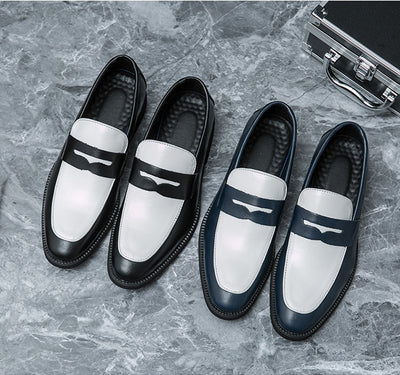 Zapatos Casual de Cuero Estilo Británico-Coreano sin Cordones - Image 10