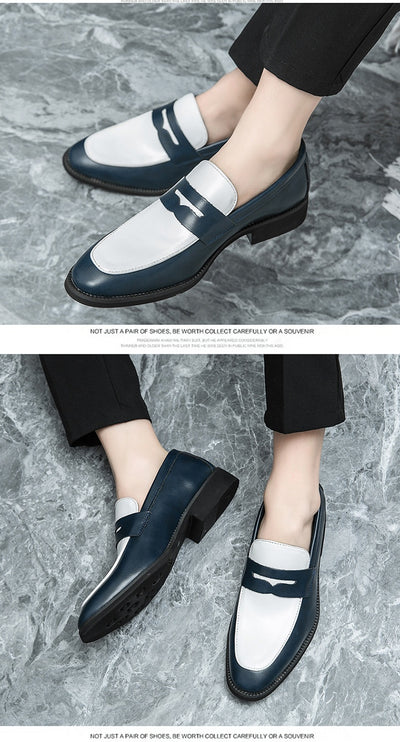 Zapatos Casual de Cuero Estilo Británico-Coreano sin Cordones - Image 13