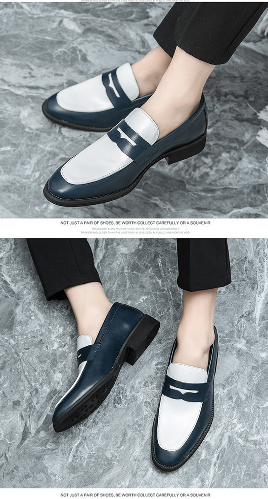 Zapatos Casual de Cuero Estilo Británico-Coreano sin Cordones - Image 13
