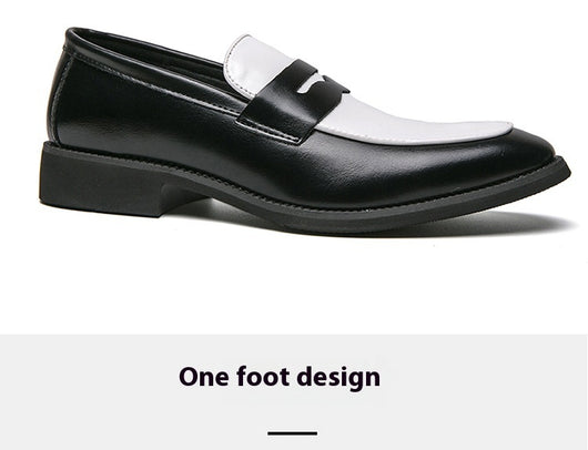Zapatos Casual de Cuero Estilo Británico-Coreano sin Cordones - Image 14