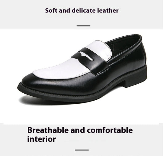 Zapatos Casual de Cuero Estilo Británico-Coreano sin Cordones - Image 20