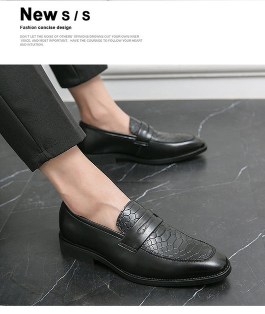 Zapatos Casuales de Cuero Estilo Británico-Coreano Sin Cordones - Image 12