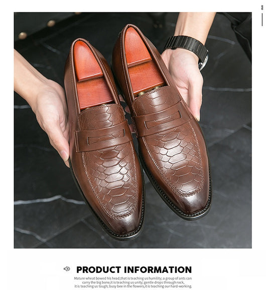 Zapatos Casuales de Cuero Estilo Británico-Coreano Sin Cordones - Image 19