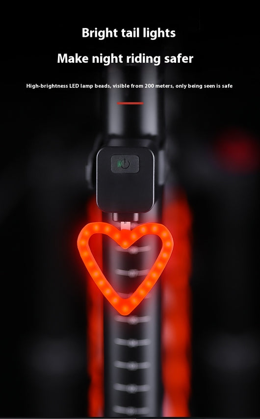 Luz Trasera LED para Bicicleta con Indicador de Seguridad Nocturna - Image 20