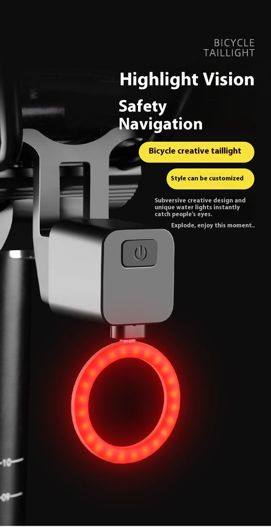Luz Trasera LED para Bicicleta con Indicador de Seguridad Nocturna - Image 24