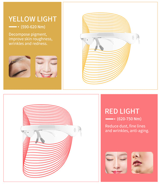 Mascarilla LED 7 Colores Terapia de Luz Roja - Rejuvenecimiento Facial y Antienvejecimiento - Image 14
