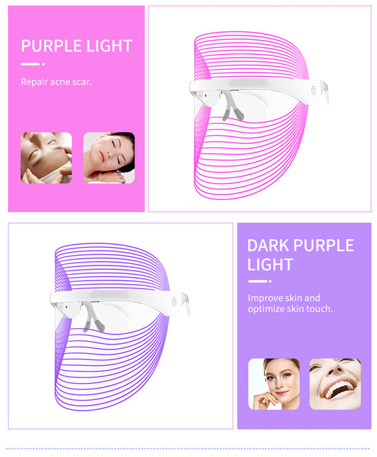 Mascarilla LED 7 Colores Terapia de Luz Roja - Rejuvenecimiento Facial y Antienvejecimiento - Image 16