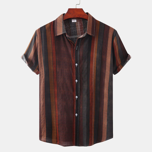 Camisa Casual Retro con Estampado para Hombre - Colección Verano - Image 8