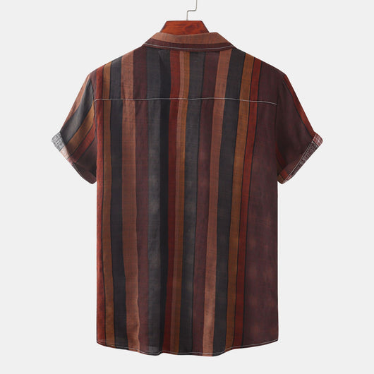 Camisa Casual Retro con Estampado para Hombre - Colección Verano - Image 9