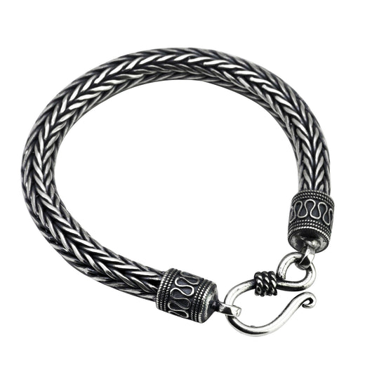 Pulsera de Plata 925 Tailandesa Artesanal con Cadena de Flores de Cáñamo - Diseño Vintage - Image 10