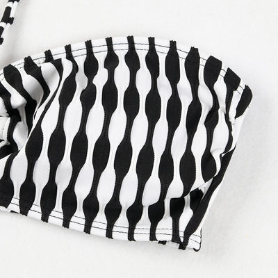 Bikini Dos Piezas Tubo con Pieza de Tres Partes - Image 27