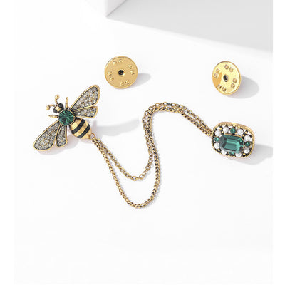 Broche Abeja Retro con Cadena - Accesorio de Personalidad - Image 15
