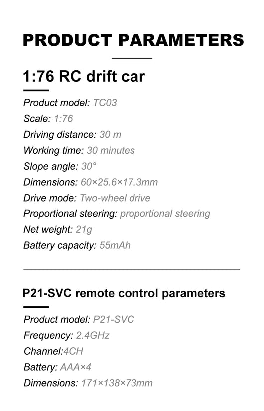 Auto de Carreras RC Turbo Racing 1vs76 C64 con Giroscopio y Control Proporcional Total - Image 26