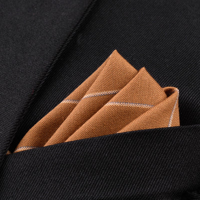 Traje de Algodón para Hombre Diseño a Rayas con Bolsillos, Pañuelo y Bufanda - Image 60