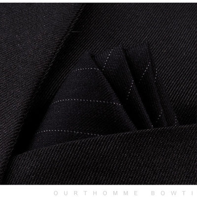 Traje de Algodón para Hombre Diseño a Rayas con Bolsillos, Pañuelo y Bufanda - Image 75