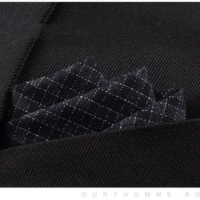 Traje de Algodón para Hombre Diseño a Rayas con Bolsillos, Pañuelo y Bufanda - Image 81