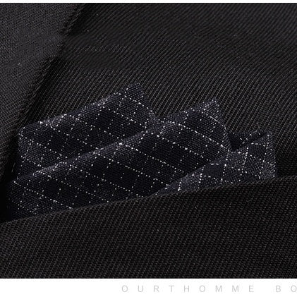Traje de Algodón para Hombre Diseño a Rayas con Bolsillos, Pañuelo y Bufanda - Image 81