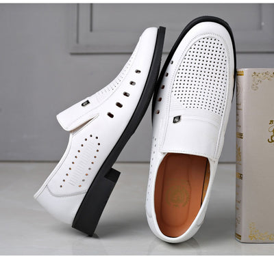 Sandalias de Cuero Respirable con Diseño Hueco - Zapatos Cómodos para Hombre - Image 13