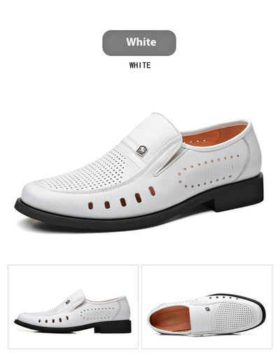 Sandalias de Cuero Respirable con Diseño Hueco - Zapatos Cómodos para Hombre - Image 16