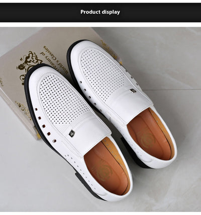 Sandalias de Cuero Respirable con Diseño Hueco - Zapatos Cómodos para Hombre - Image 17