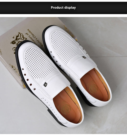 Sandalias de Cuero Respirable con Diseño Hueco - Zapatos Cómodos para Hombre - Image 17