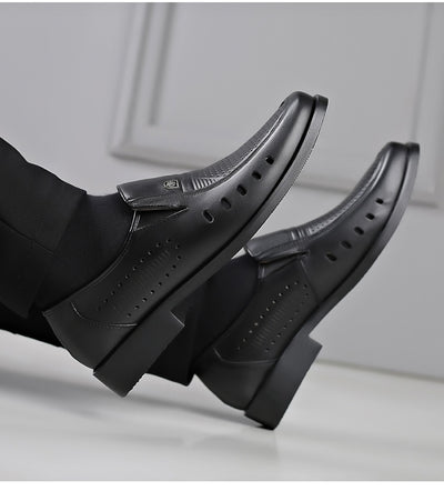 Sandalias de Cuero Respirable con Diseño Hueco - Zapatos Cómodos para Hombre - Image 19