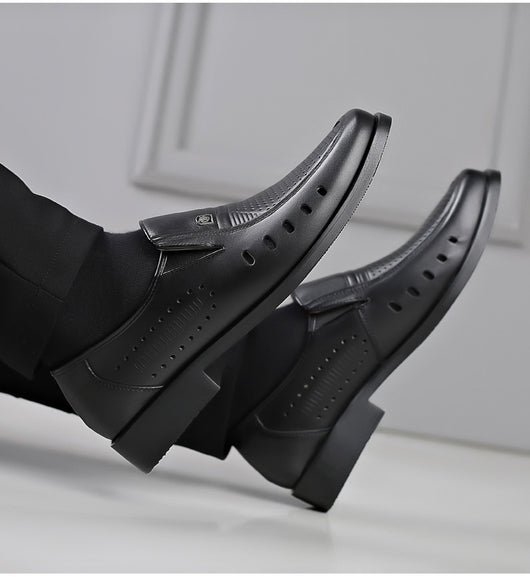 Sandalias de Cuero Respirable con Diseño Hueco - Zapatos Cómodos para Hombre - Image 19
