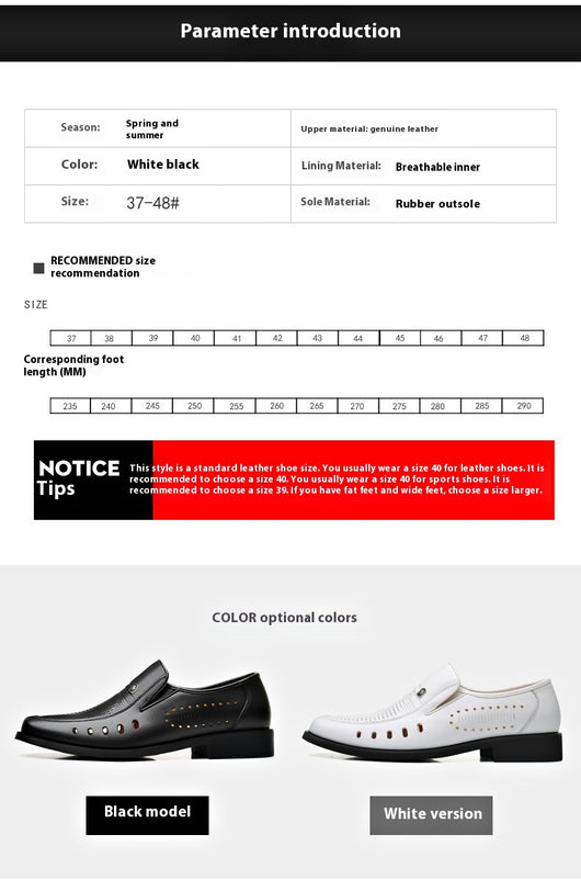 Sandalias de Cuero Respirable con Diseño Hueco - Zapatos Cómodos para Hombre - Image 21