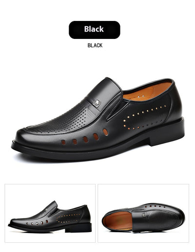 Sandalias de Cuero Respirable con Diseño Hueco - Zapatos Cómodos para Hombre - Image 22