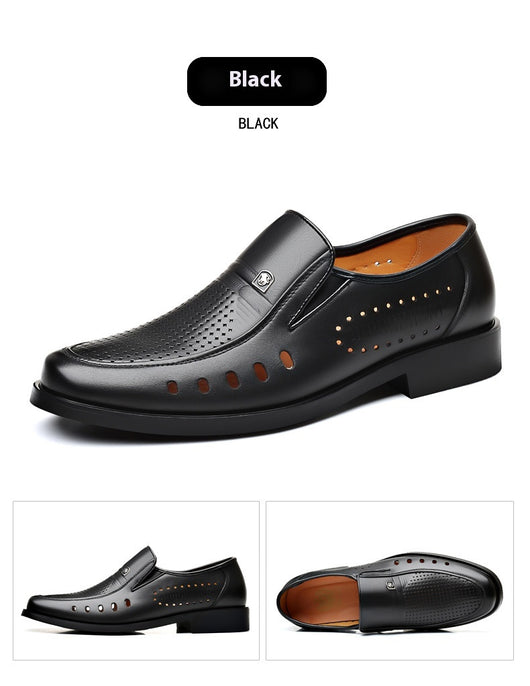 Sandalias de Cuero Respirable con Diseño Hueco - Zapatos Cómodos para Hombre - Image 22