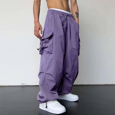 Pantalón Overol Hombre Nylon Secado Rápido Cintura Alta Pierna Ancha - Image 32