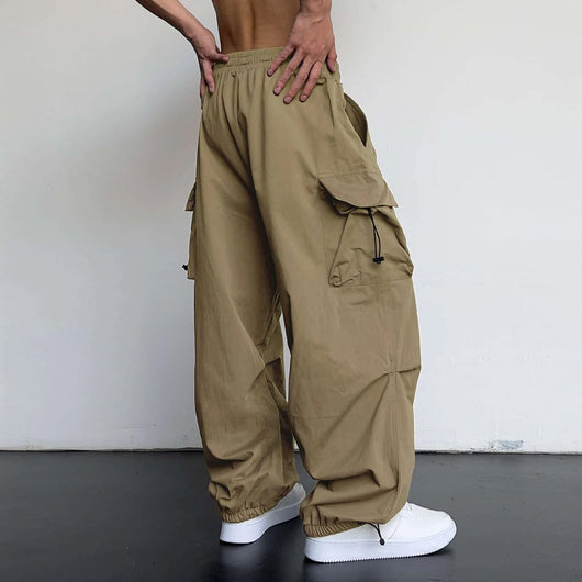 Pantalón Overol Hombre Nylon Secado Rápido Cintura Alta Pierna Ancha - Image 40