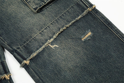 Pantalones Cargo Rotos Estilo Punk para Hombre - Image 8