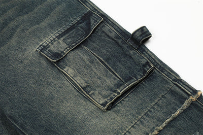 Pantalones Cargo Rotos Estilo Punk para Hombre - Image 18