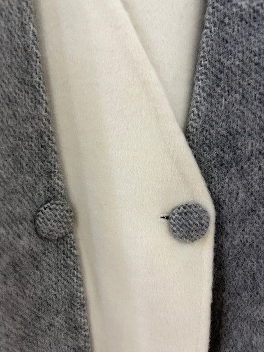 Abrigo Reversible de Lana con Cuello V - Chaqueta Doble Cara Premium - Image 22