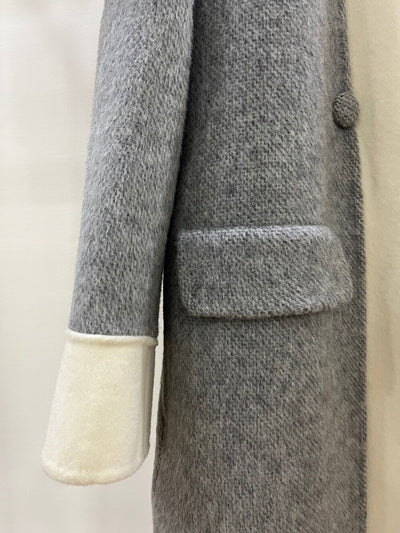 Abrigo Reversible de Lana con Cuello V - Chaqueta Doble Cara Premium - Image 28