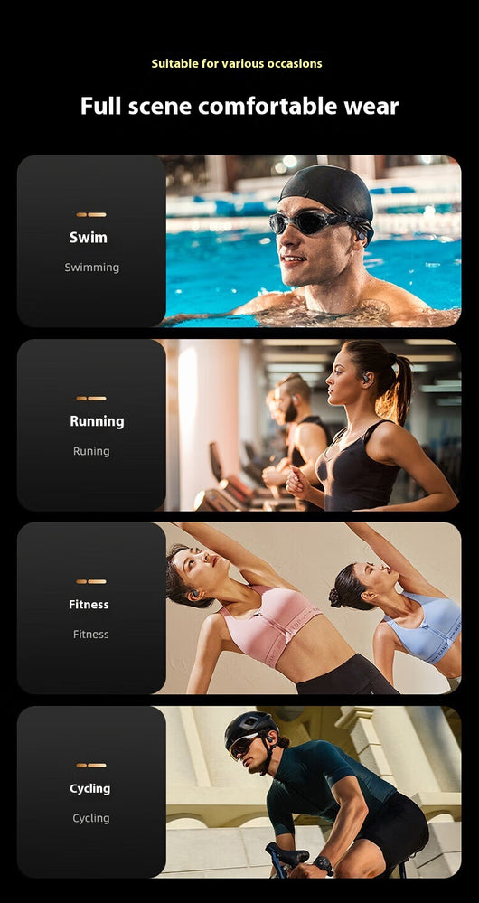 Auriculares Bluetooth de Conducción Ósea Deportivos Resistentes al Agua - Image 18