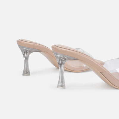 Sandalias de Tacón Alto con Tira al Tobillo y Diseño Transparente - Image 12