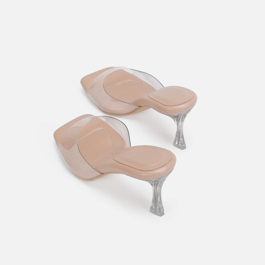 Sandalias de Tacón Alto con Tira al Tobillo y Diseño Transparente - Image 15