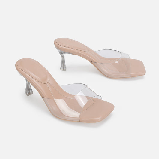 Sandalias de Tacón Alto con Tira al Tobillo y Diseño Transparente - Image 19